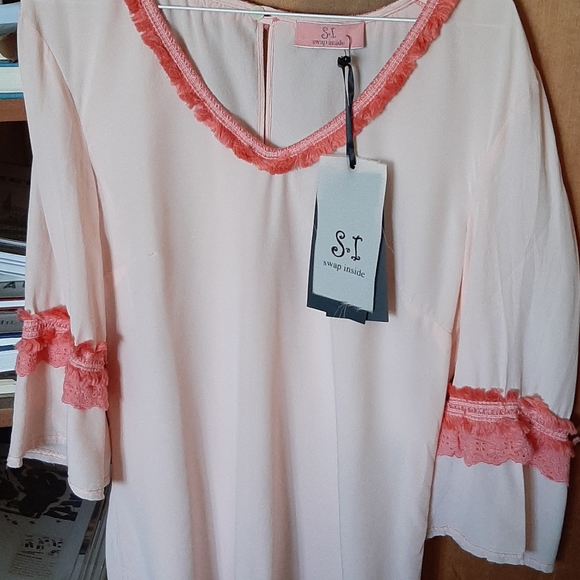 SWAP INSIDE NWT Silk Shift Dress - Picture 2 of 4